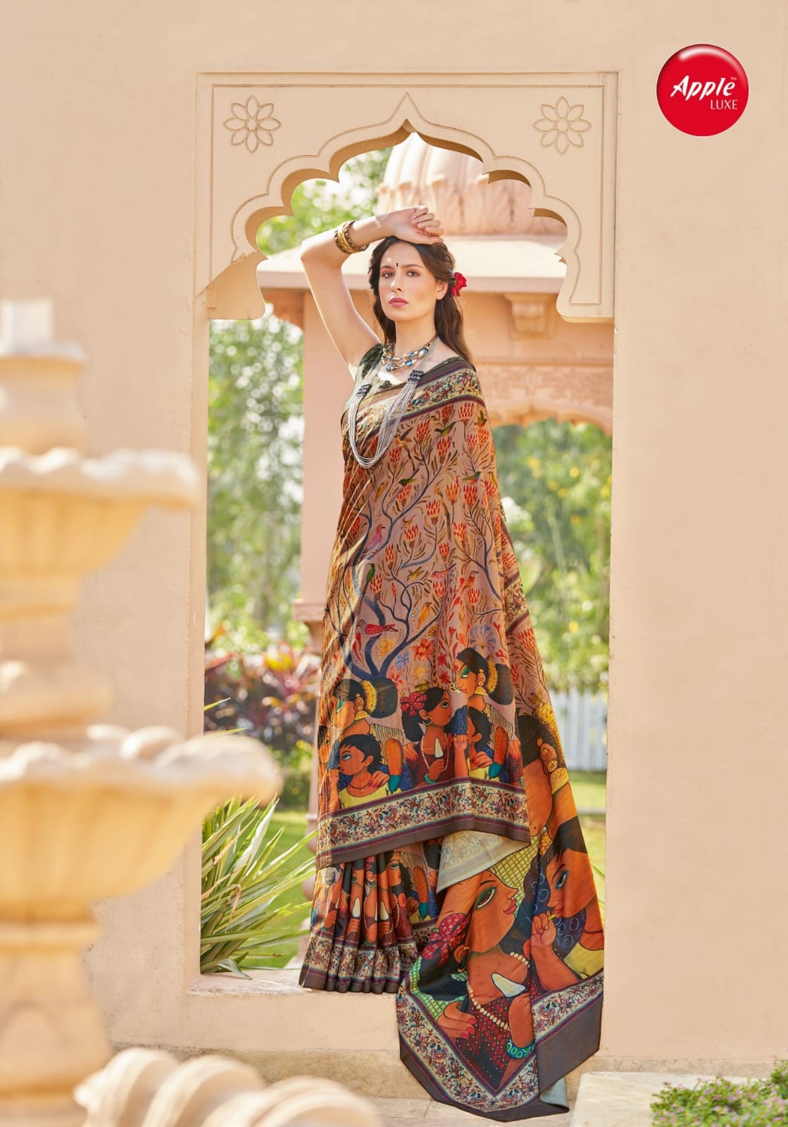 Roop Rani Vol 1 By Apple Printed Silk Sarees Wholesalers In Delhi